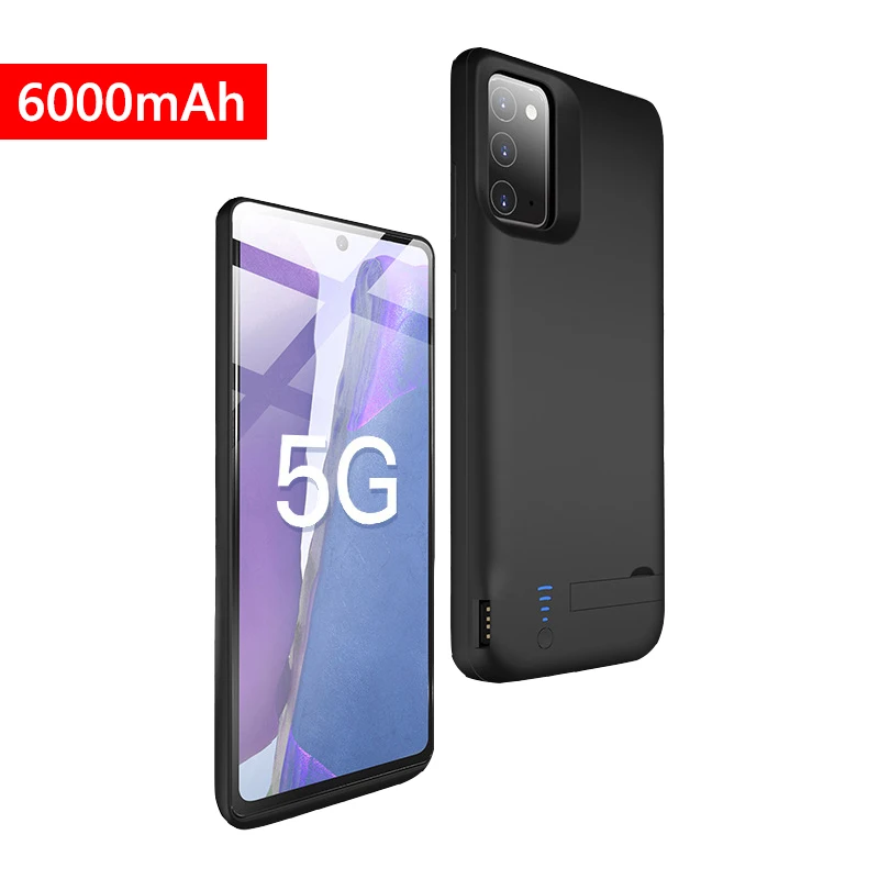 

Чехол-зарядное устройство Power Bank емкостью 6000 мАч для Samsung Note 20 20 Ultra 10 10 pro, тонкий внешний резервный чехол, портативный чехол для зарядного устройства