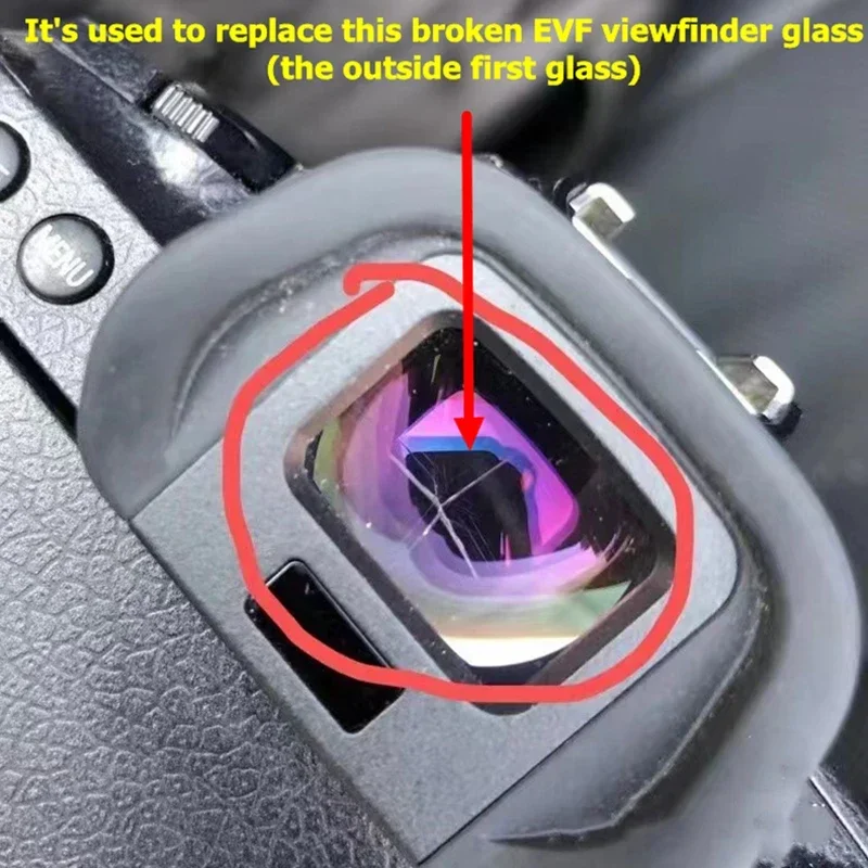 NEW For Canon R / R5 / R6 / R6II EVF Viewfinder Glass Eyepiece VF Block View Finder Outside Glass EOS R62 R6M2 R6 Mark 2 II M2