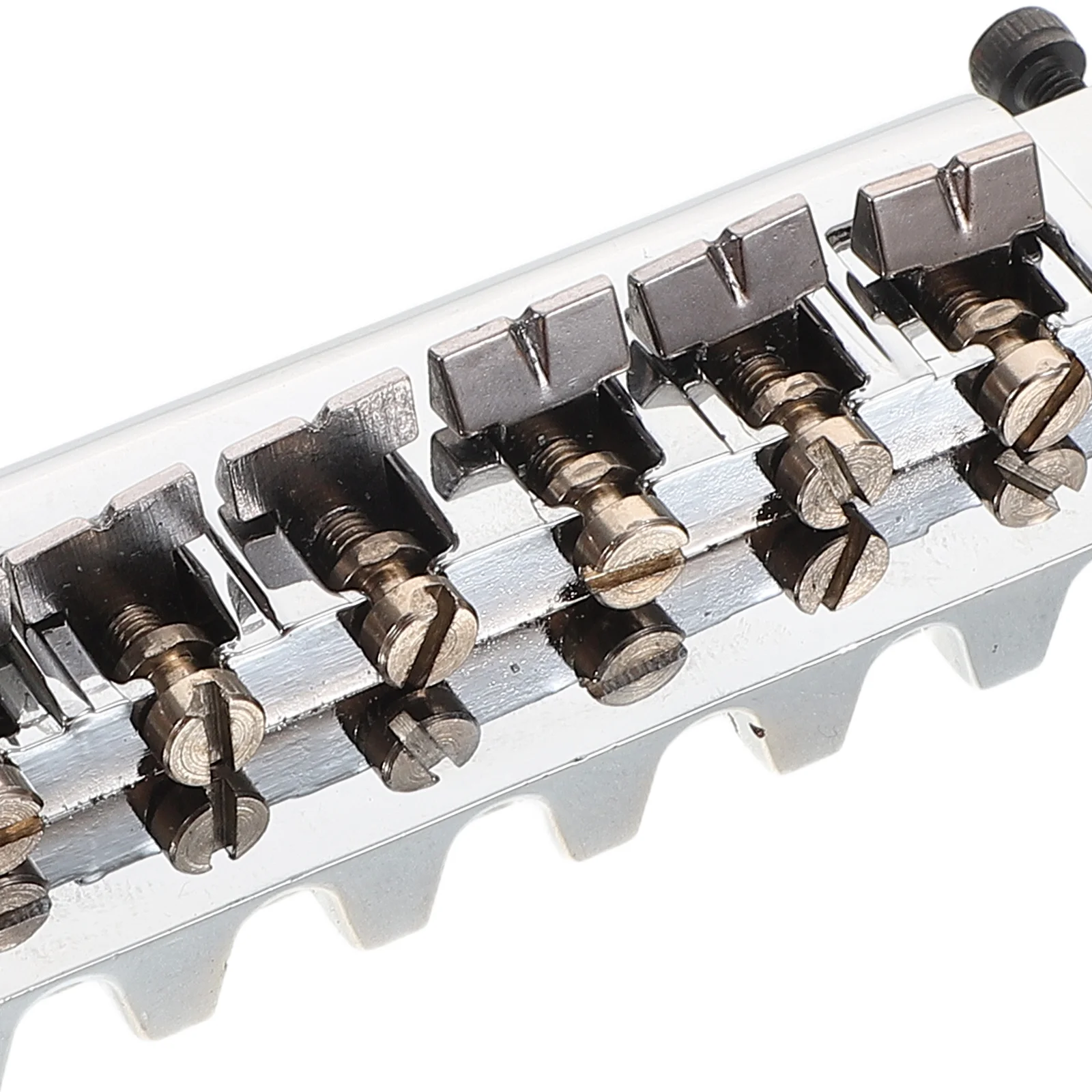 1 مجموعة الغيتار الكهربائي جسر الذيل المتكاملة الدقة السرج تعزيز ضبط الاستقرار الاهتزاز جسر استبدال الغيتار