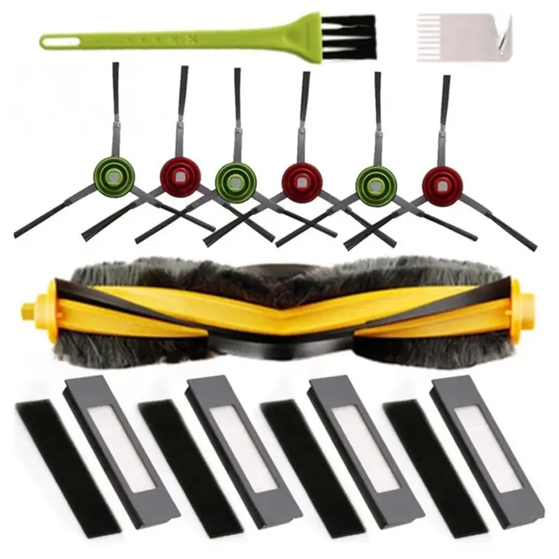 

ABBZ-For Ecovacs Deebot OZMO 920 950 T5 T8 T9 Robot Vacuum Cleaner Main Side Brush Hepa Filter Replacement Parts