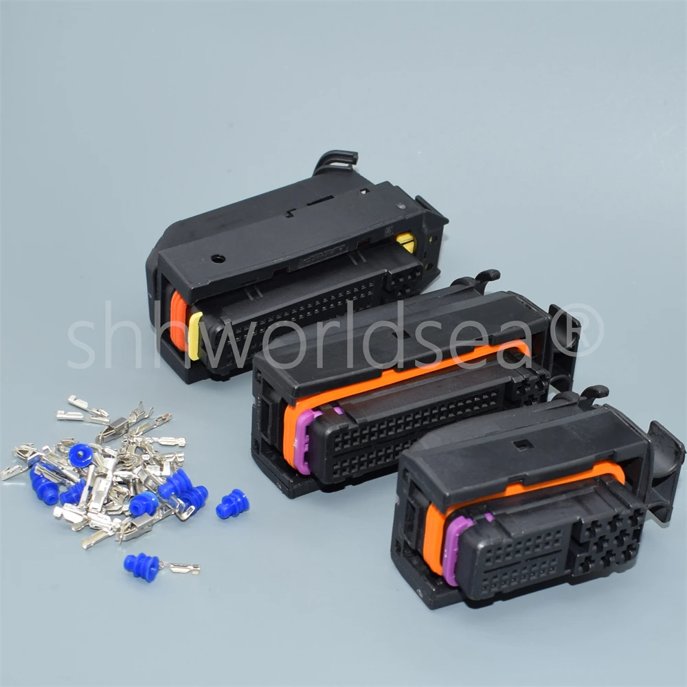 shhworldsea 1set  81 Pin 40pin VW ECU Automotive Connector 368376-1 Electrical Auto Wiring Plug 1J0906385C 1J0 906 385C