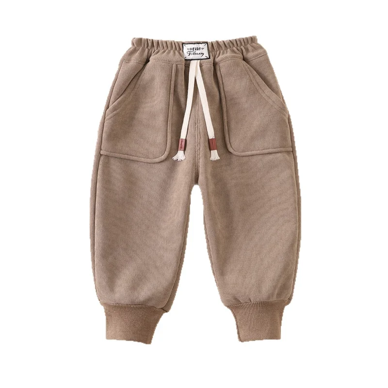 

New Winter Baby Boys Clothes Children Thicken Warm Pants Toddler Girls Clothing Infant Fashion Casual Trousers Kids Sportswear
