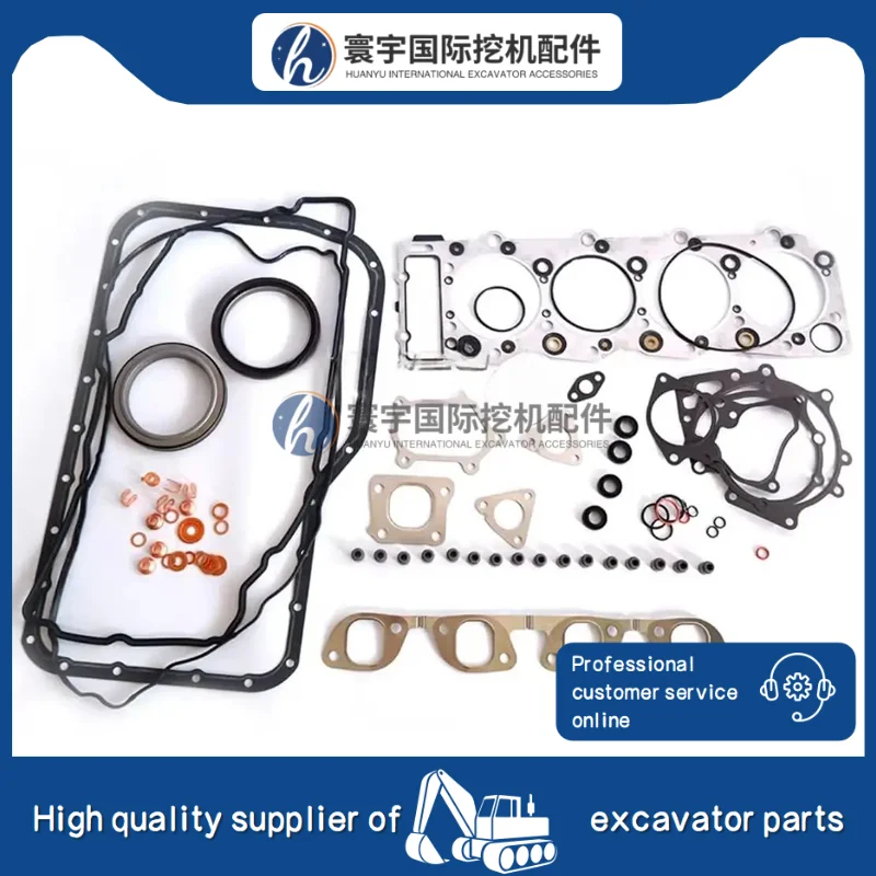 

ZX200 230 270 SH200A-3 SH200-2 XE260 SY230 FR260 Экскаватор 6BG1T Комплект прокладок деталей двигателя 1-87812271-1 Комплект прокладок для капитального ремонта