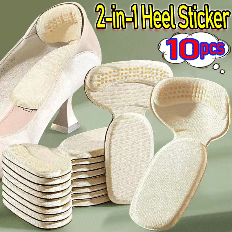 

10PC Heel Stickers Half Insoles for Women Foot Heel Pad Sports Shoe High Heels Back Sticker Pain Relief Protector Cushion Insole