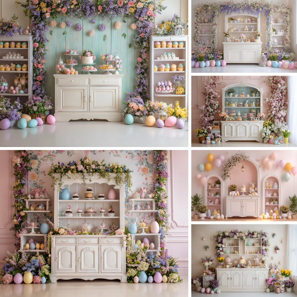 

Photography Background Spring Easter Scene Floral Indoor Window Kid Birthday Party Portrait Decor Backdrop Photo Studio