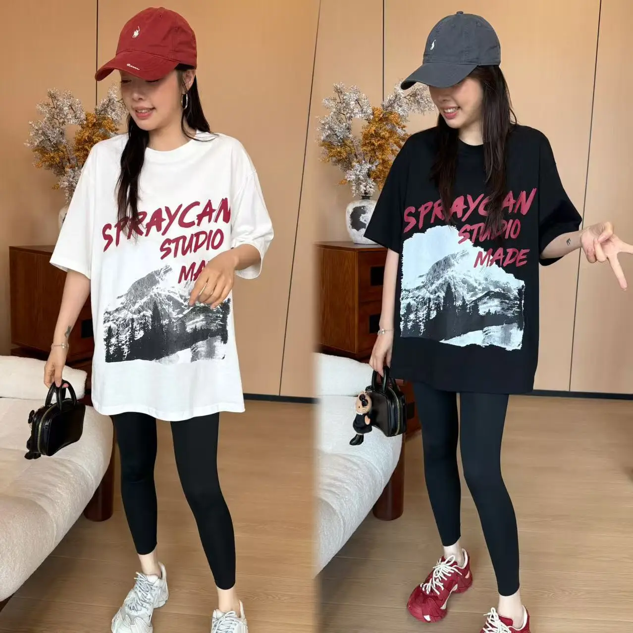 

Женская футболка свободного кроя с круглым вырезом и коротким рукавом, повседневный стиль, с принтом, из хлопка, весенняя новинка, модная, удобная, комфортная посадка