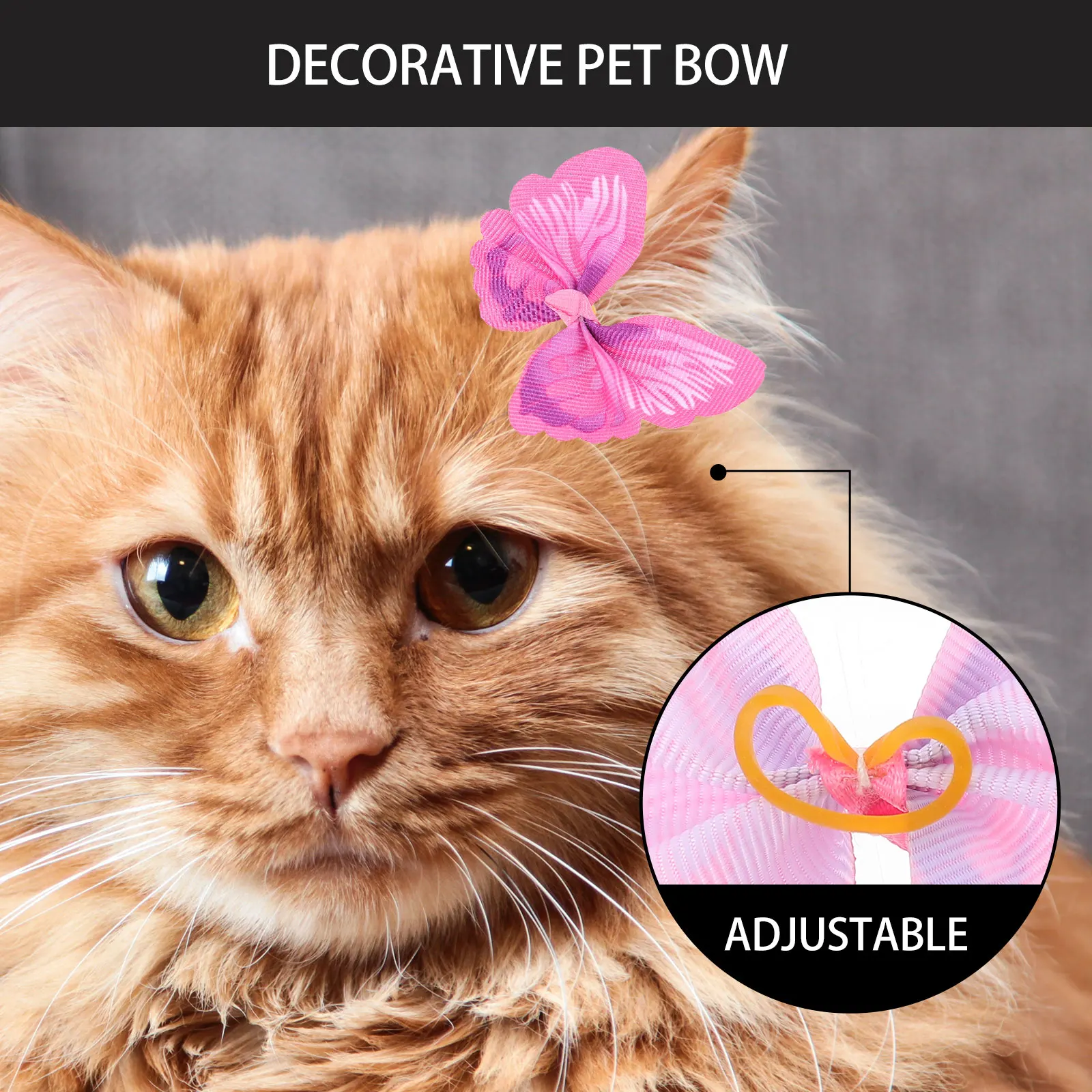 

30pcs Pet Accessories Dog Hair Bow Elastic B Durable Materials Festival Decor Party Puppy Fashion Cat Dog Supplies Colorful