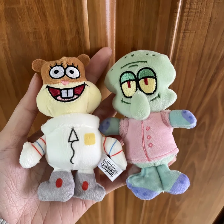 Original X11 SpongeBob Schwammkopf Bikini Bottom Tagesausflug Überraschungsbox Niedlicher Plüsch-Schlüsselanhänger Taschenanhänger Anime-Figur Sammlerstück Geschenk – Detail 7