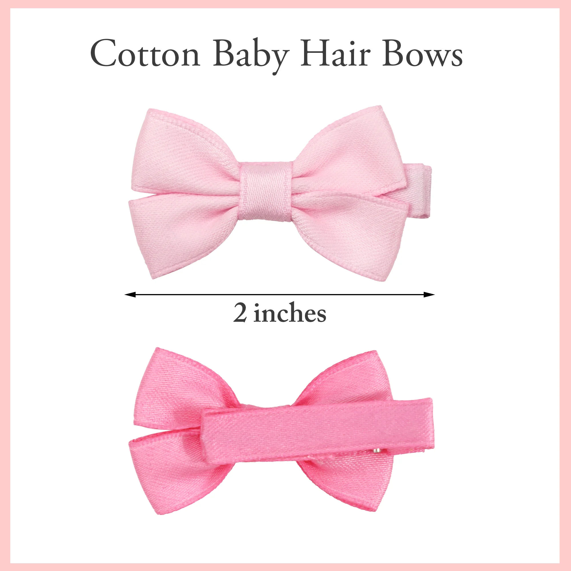 12/20 Pcs 2Inch Baby Hair Bows Clips Fully Lined No Slip for Fine Hair Baby Girls Infants Toddlers Kids Hair Barrettes