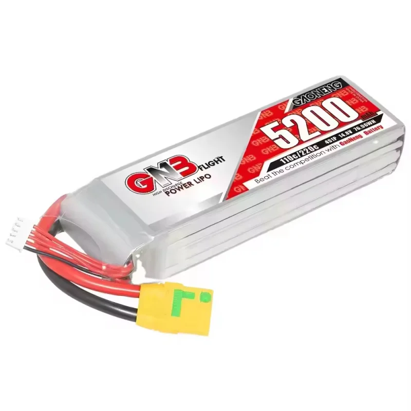 GAONENG GNB 5200mah 4S 14.8V 110C 220C XT90S Plug Anti Spark LiPo Drone Battery with RC Accessories