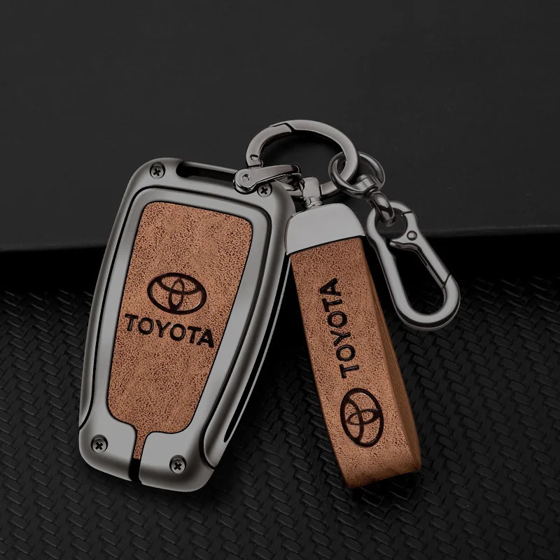 Car Remote Key Cover Case Holder Shell For Toyota CHR Prado 2017 2018 Prius Camry Corolla RAV4 2017 2018 2019 2020 Accessories