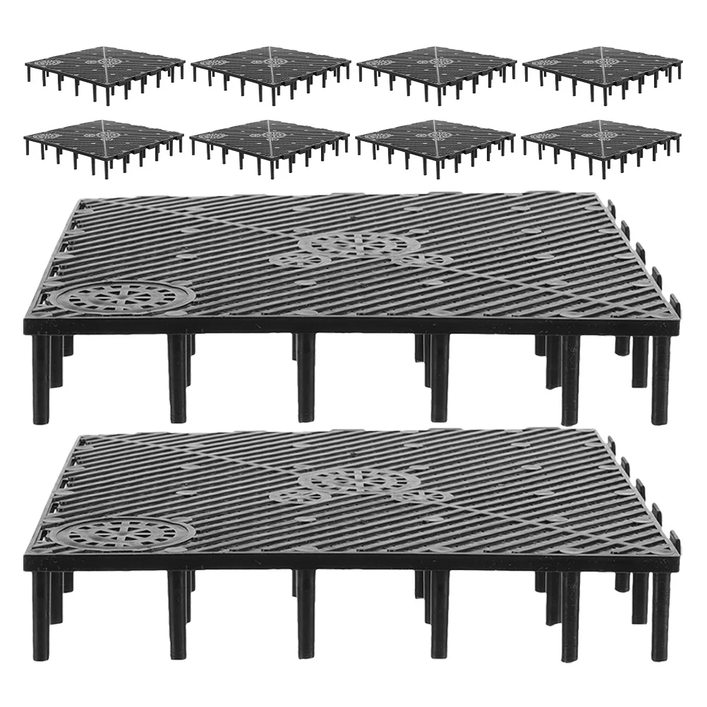 

10pcs Fish Tank Bottom Filters: Aquarium Filter Bottom Tray For Freshwater Saltwater Tanks High Efficiency Durable Easy Clean