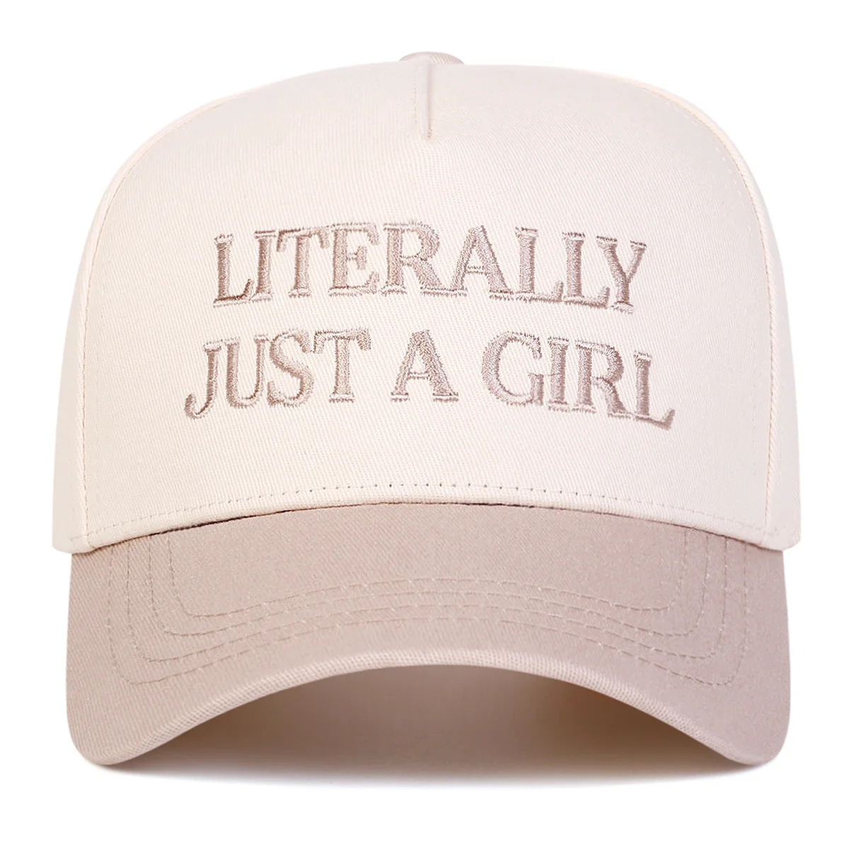 Unisex LITERALLY JUST A GIRL Embroidery Baseball Caps Spring Autumn Outdoor Adjustable Casual Hats Sunscreen Hat Sports Cap