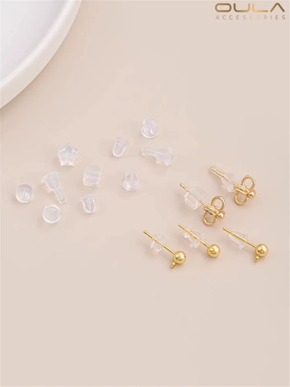 Clear Silicone Ear Plugs Non-slip Non-allergic Ear Clasp Secure Non-slip Earplugs Non-slip Earplugs Do-it-yourself Ear Studs