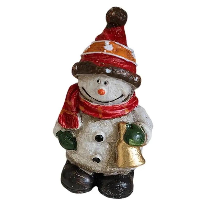 E8BD Christmas Santa Clauses Statues Decorative Holiday Figurines Ornament for the Mantles,Bookshelf,or Tabletop Home Decors
