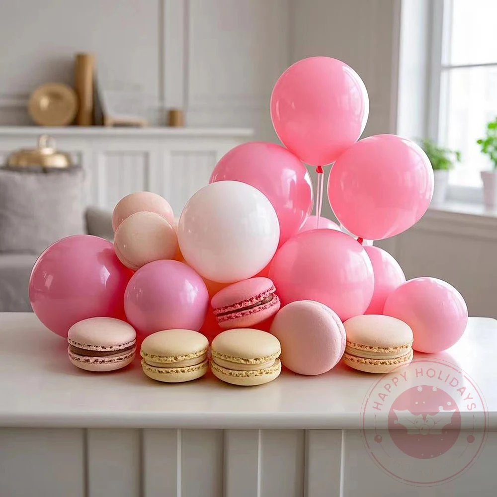 5-36inch Pastel Pink Macaron Balloon Garland Arch Rainbow Girl Birthday Wedding Party Baby Shower Supplies Decoration Balloons