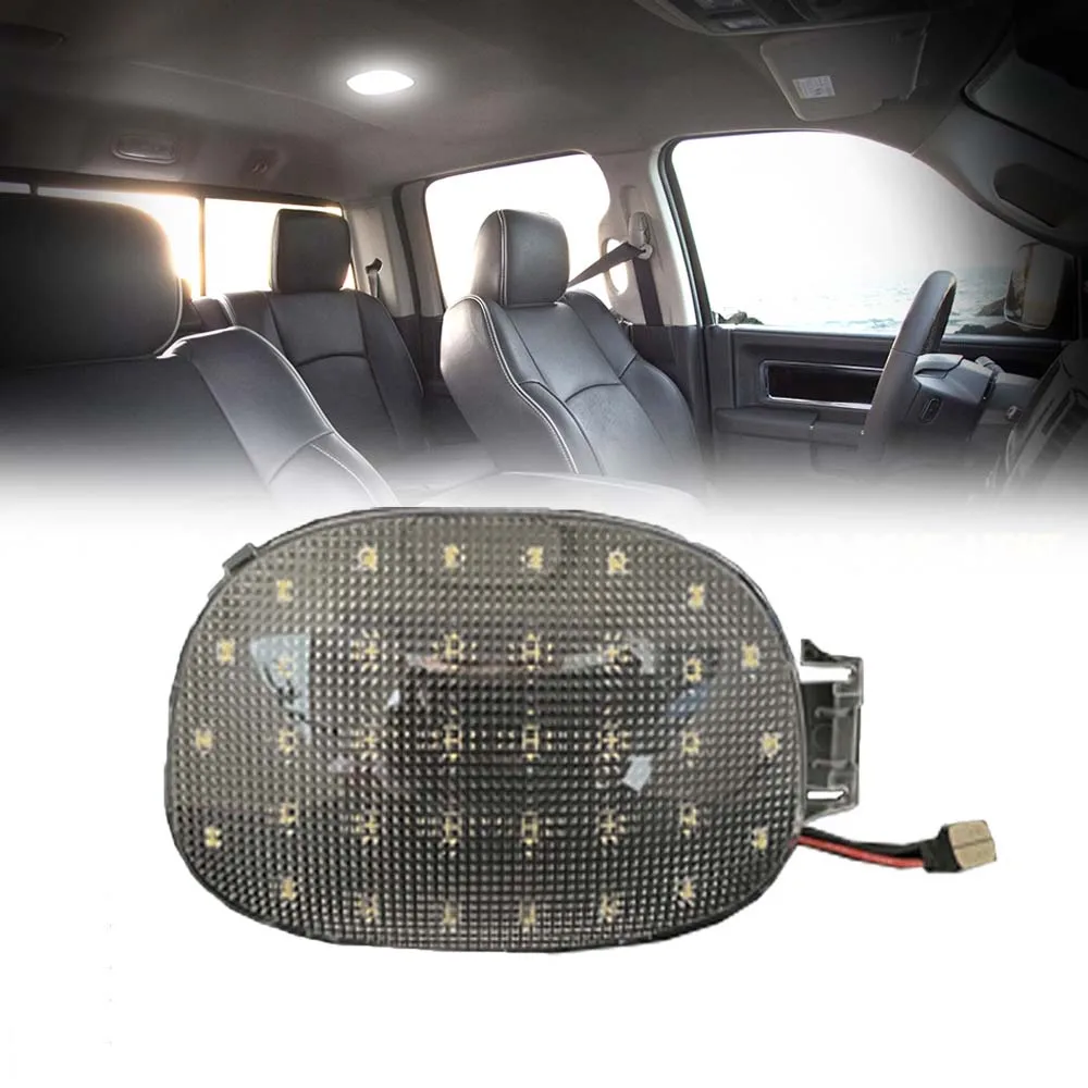 Panel de luz LED de techo con mapa de lectura de techo + cubierta de lámpara para Dodge Ram 2001 2002 2003 1500 2500 3500 Stratus Neon