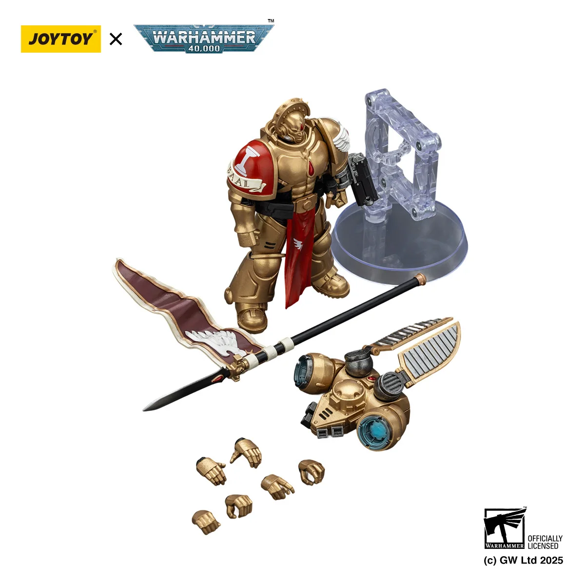 [NA STANIE] JOYTOY Warhammer 40K Figurka Akcji 1/18 Blood Angels Sanguinary Guard [3 SZTUKI] Model Militarny Anime