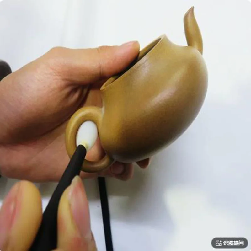 Extra Thick Clay Polishing Pen for Teapot Spout & Handle Interior Exterior Smoothing