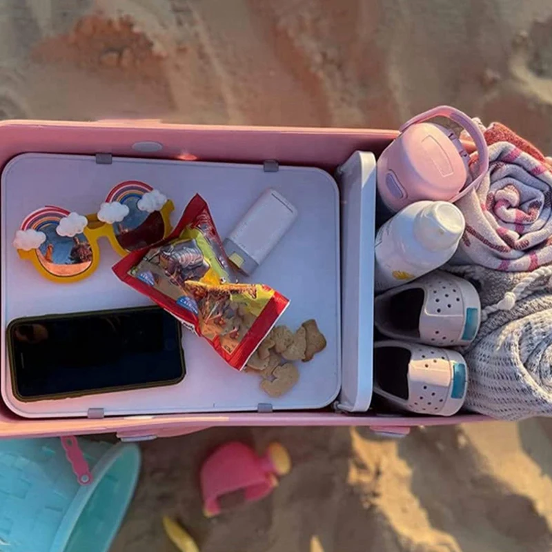 2Pcs Portable Dividing Tray For Bogg Bag Moveable Classification Storage Organizer White