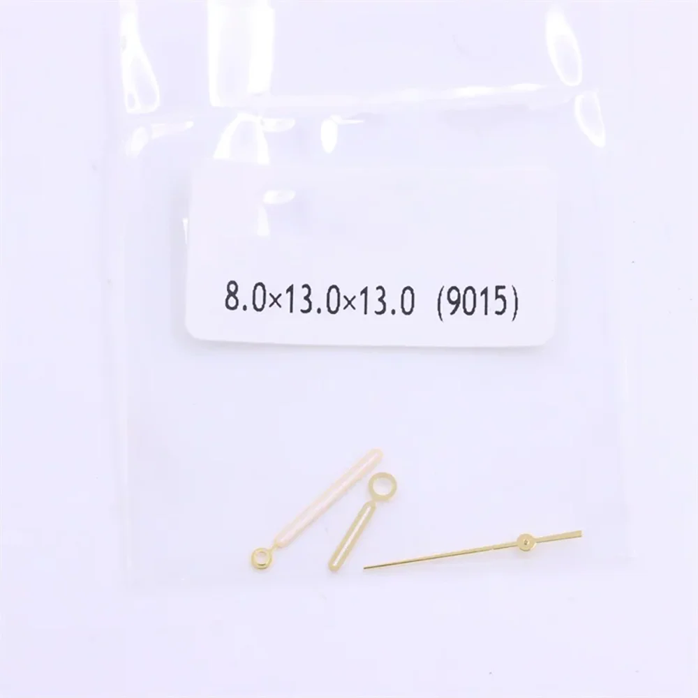 Acessórios de relógio ponteiros adequados para movimento 9015, peças de reparo de relógio, hora, minuto, segunda mão, agulha de relógio de 3 pinos