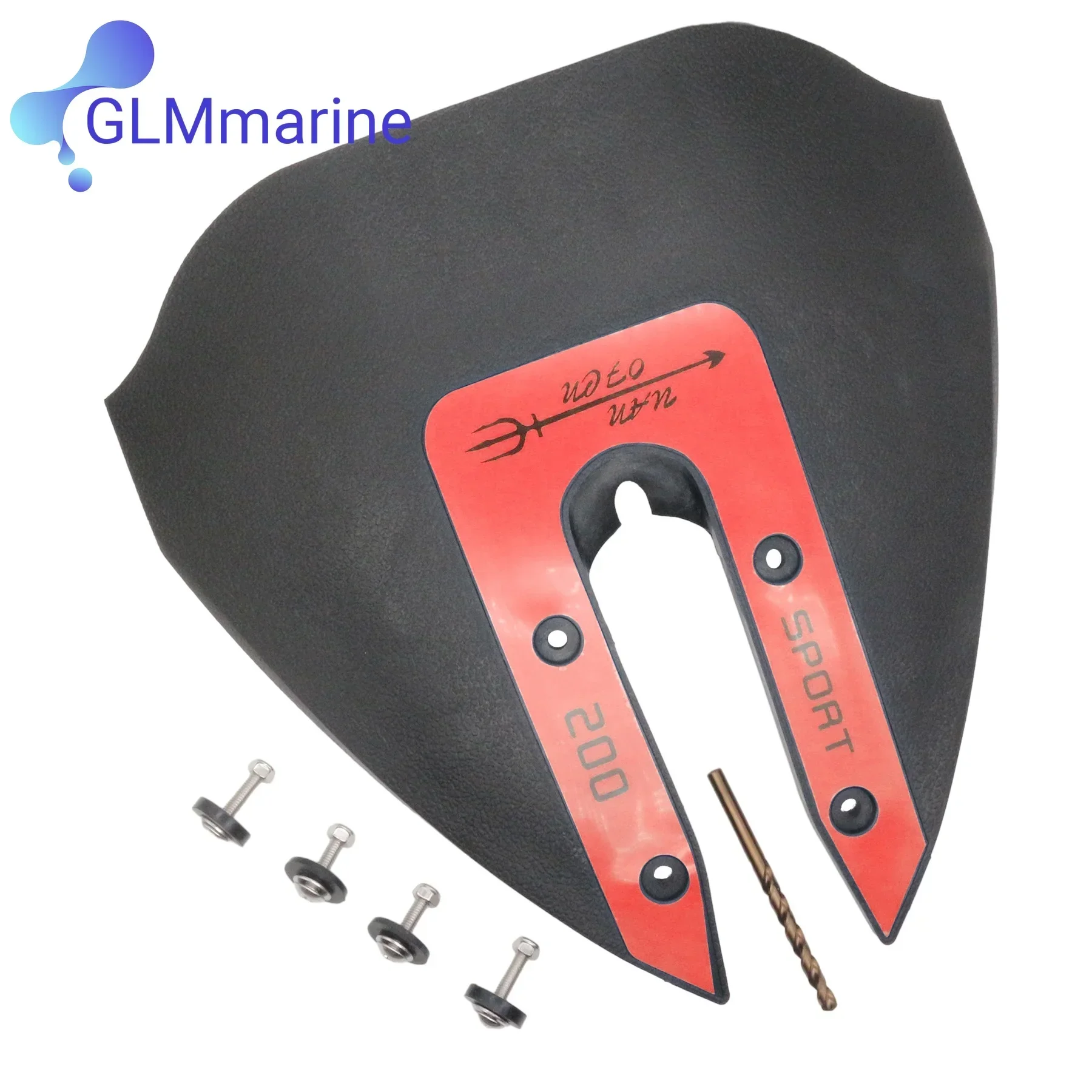 Red Sport 200 Whale Tail Hydrofoil Stabilizer for Mercury Yamaha Johnson Evinrude Honda Tohatsu Suzuki 8 - 40 HP Outboard Engine