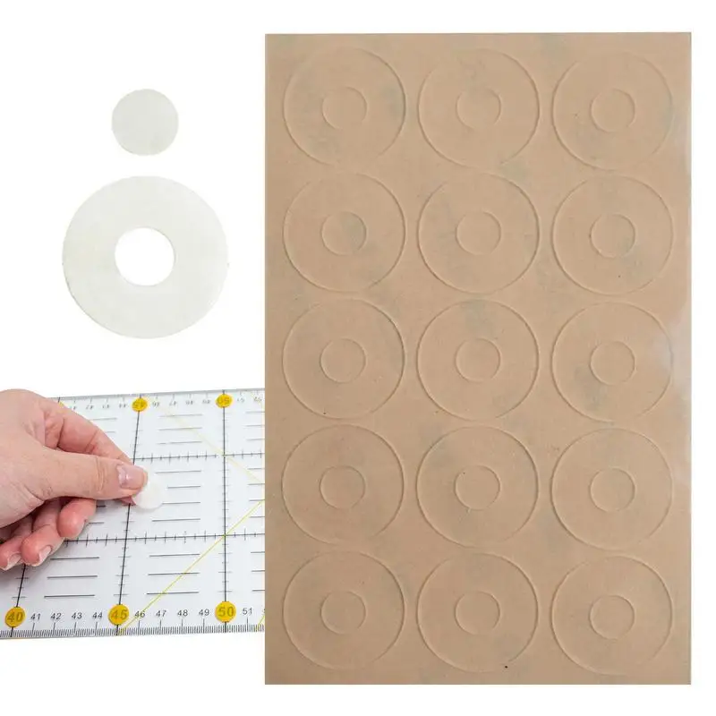 Ruler Grip Dots Transparent Non-slip Silicone Grips For Quilt Templates 30PCS Sure Grips Non Slip Ruler Grips For Enhanced