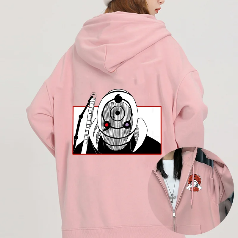 Anime Uchiha Obito Print Hoodies Couple student street sports casual Hoodies