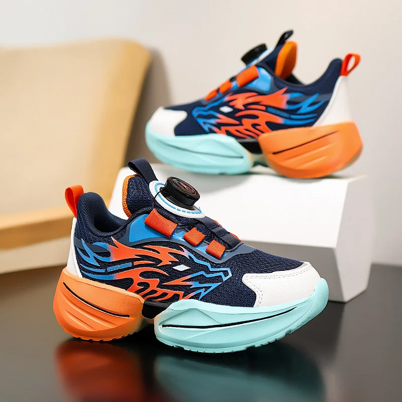 

Детские кроссовки с дышащей сеткой, спортивная тренировочная обувь, уличные нескользящие мягкие кроссовки, детская прогулочная спортивная обувь