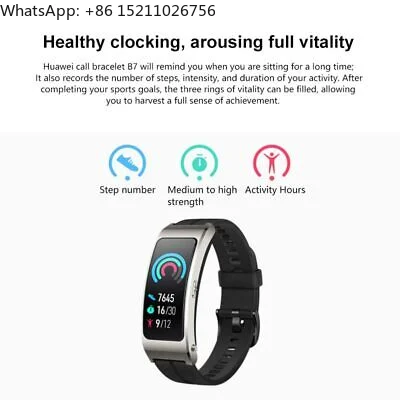 B7 Headset Wristband 1.53 Inch AMOLED Touch Screen Heart Rate Blood Oxygen Monitoring Smart Sports Bracelet Smart Watch