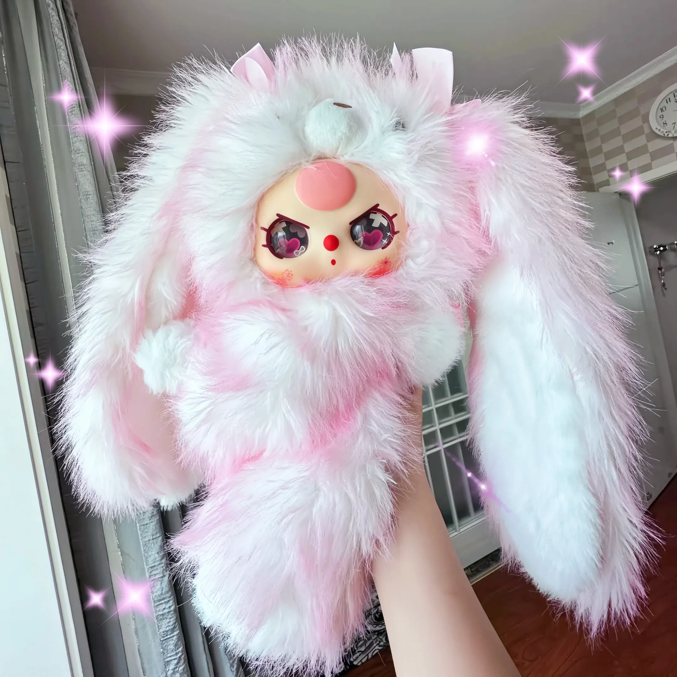 Cute Doll Plush Hugging Baby Backpack Genuine Baby Three Play Gift Blind Box for Children And Friends Soft Toy Pack