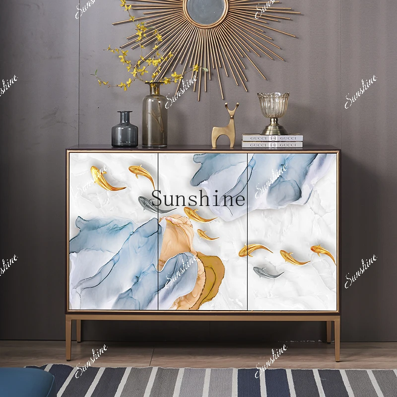 Household door integrated against the wall entrance/Chinese modern simple decorative cabinet  FT