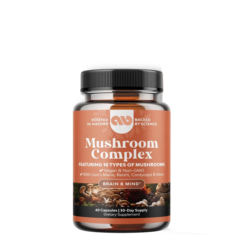 Mushroom supplement - supports adaptation to the original mixture -10 times mushroom mixture, 60 capsules