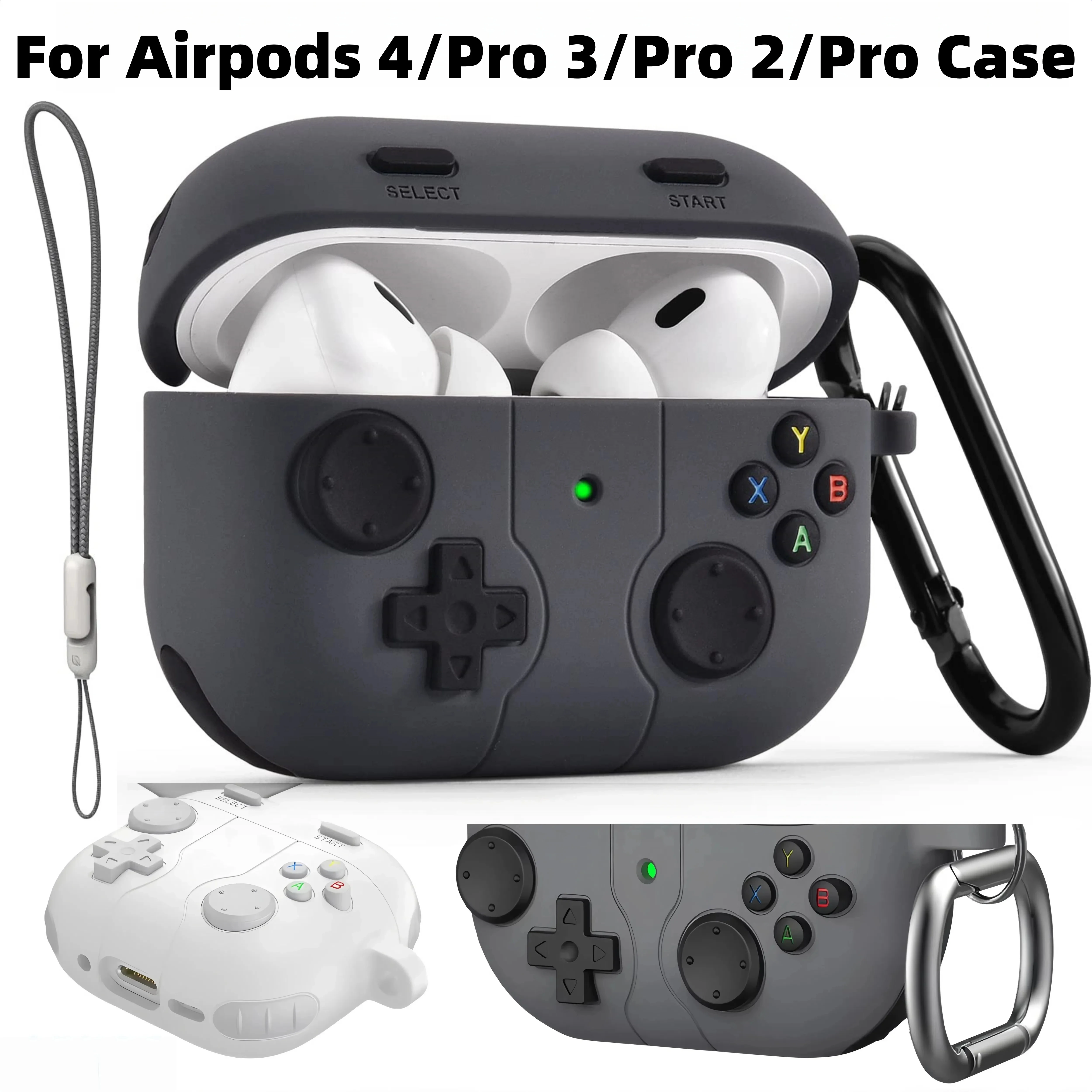 for Airpods 5/4/Pro 3 Case Cover Game Console Design AirPods 5 Case Silicone Protective Cover For Apple AirPods Pro 3/Pro 2/5/4