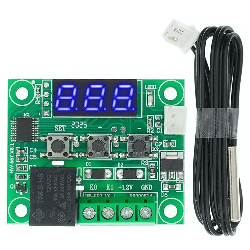 W1209 DC 5V 12V 24V 220V temperature control switch thermometer temperature temperature controller