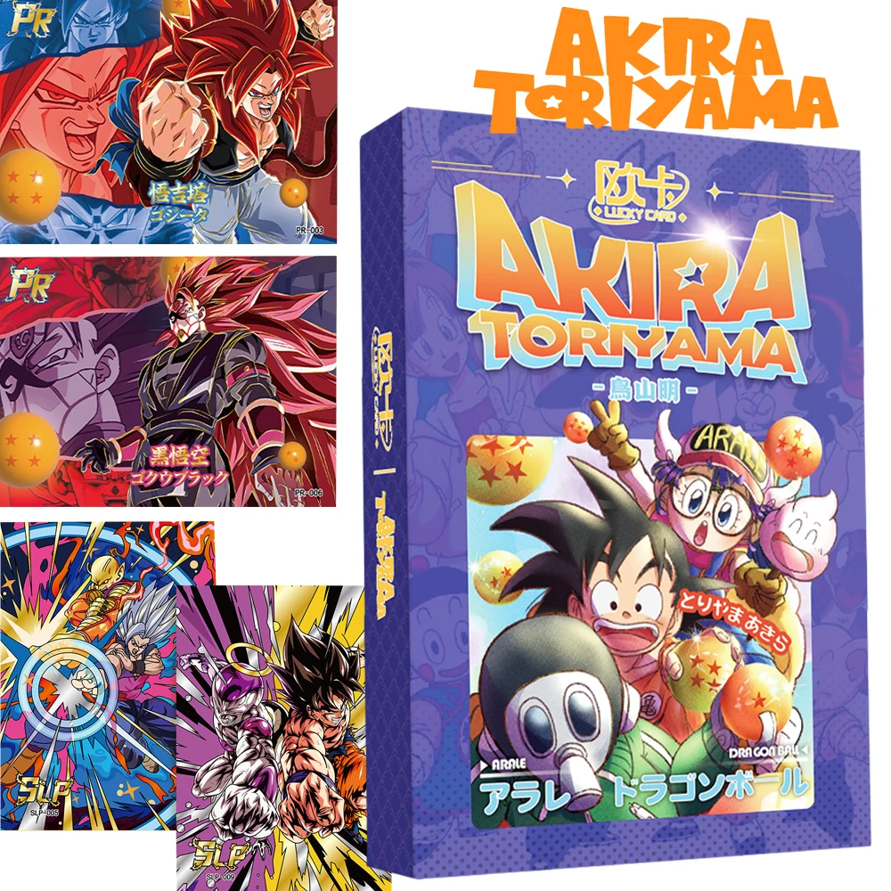 

Dragon Ball Cards Akira Toriyama Memorial Edition Anime Works Highly Popular Characters Classic Comic Cover Cards Kid Hobby Gift