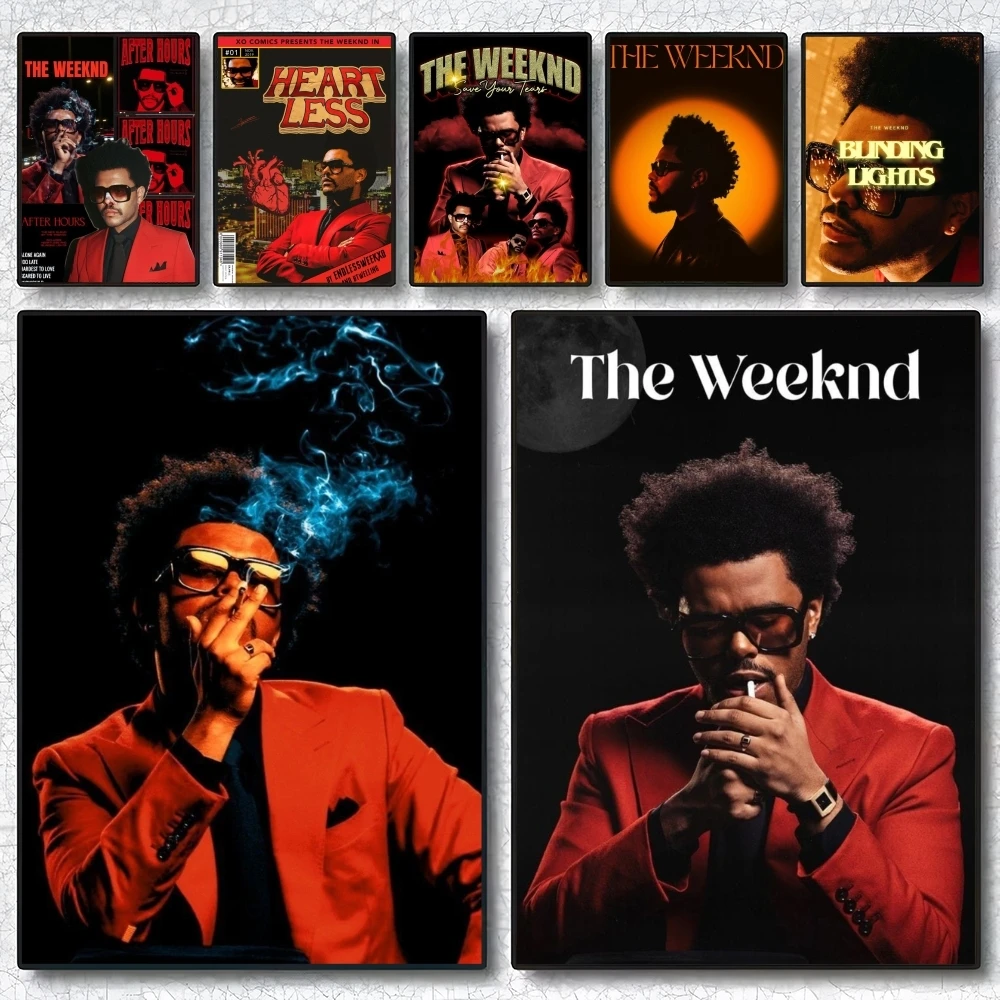 

The W-Weeknd Star Boy After Hours Til Dawn Poster Holiday Gifts Designed For Home Restaurant Office Space Corridor Wall Art