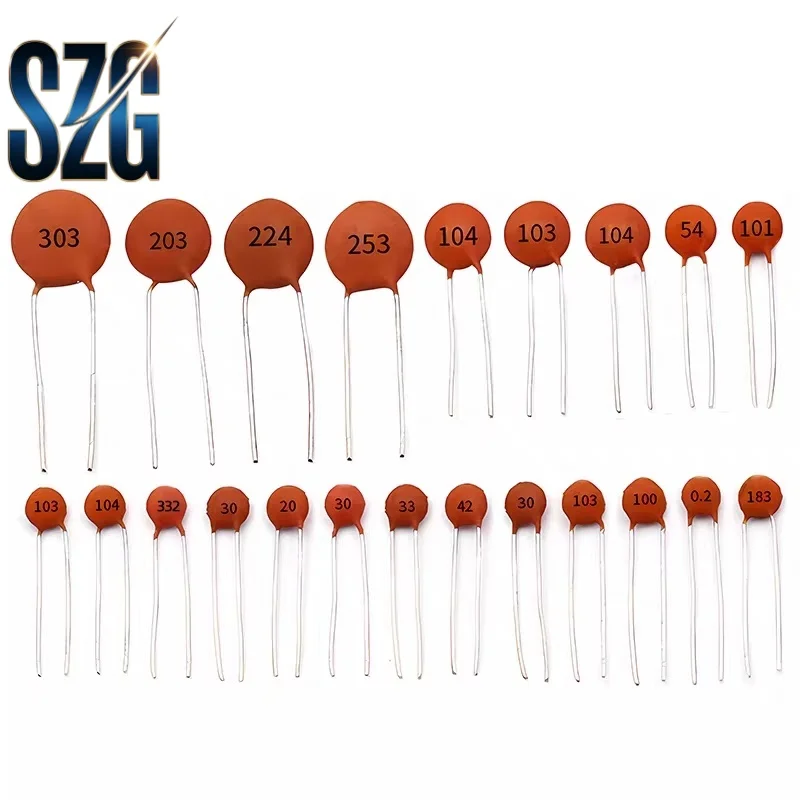 100 szt./partia Kondensator ceramiczny DIP 50V 1pF ~ 100nF 0.1uF 104 4.7PF 10PF 22PF 33PF 47PF 100PF 101 220PF 221 330PF 470PF 1NF 10NF — zdjęcie produktu 4