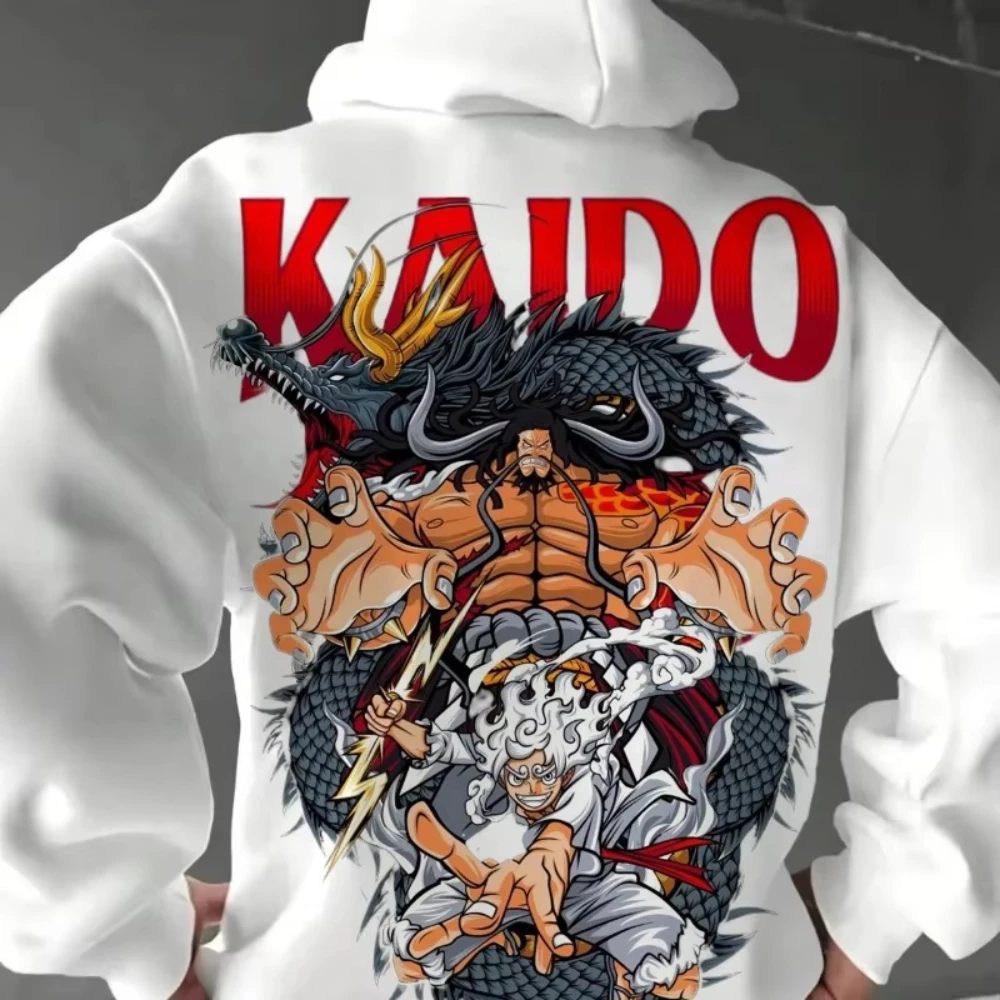 

Oversized Unisex Anime One Piece Print Hoodie Men's Clothing Sweatshirt Autumn Casual Y2k Loose Cotton Women Long Sleeve Tops