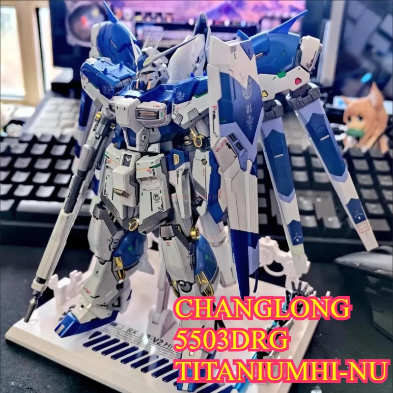 

New Changlong 5503D KO RG Hi-V RX-93-V2 Action Figure Titanium Finished Ver. Hi Nu 1/144 Scale Assembly Model Kit Birthday Gift