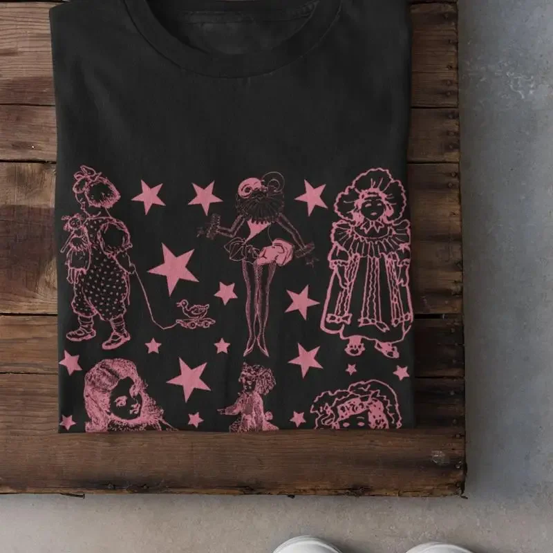 Clowncore Clothing Pastel Goth Alt Weirdcore Kidcore Egirl Mall Clothes Soft Grunge T shirt