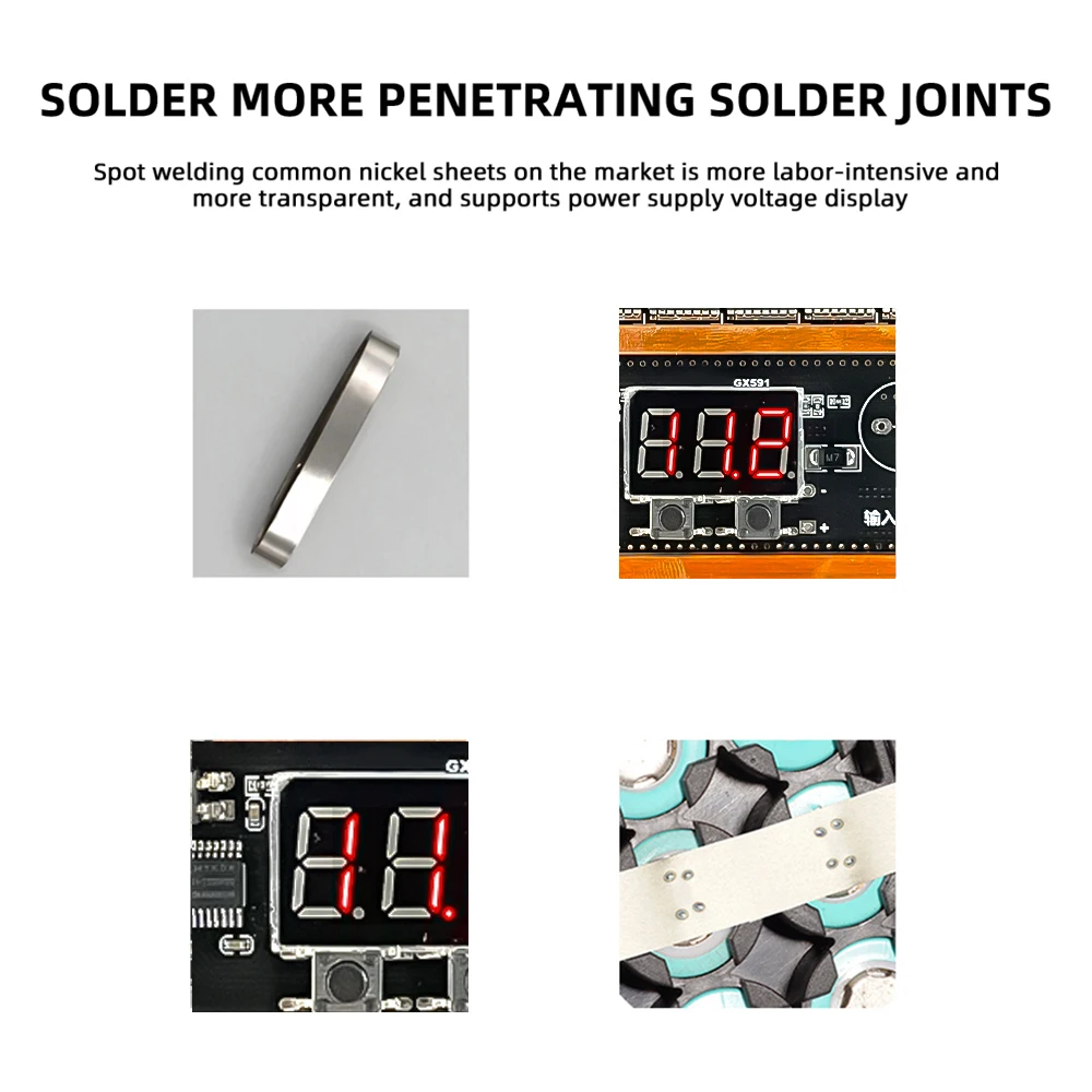 99 Gear Spot Welder Portable DIY Spot Welding Machine 18650 Lithium Battery Energy Storage PCB Circuit Board Soldering Equipment