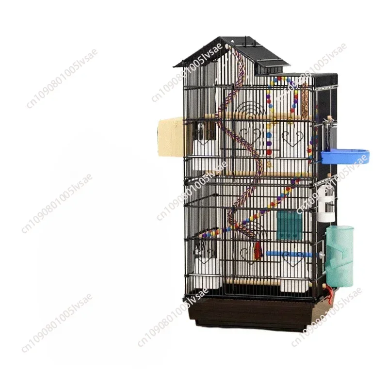 Multi-functional  Bird Cage Finches Canaries Cockatiels Applicable,Lightweight and Easy To Install Bird Flight Cage