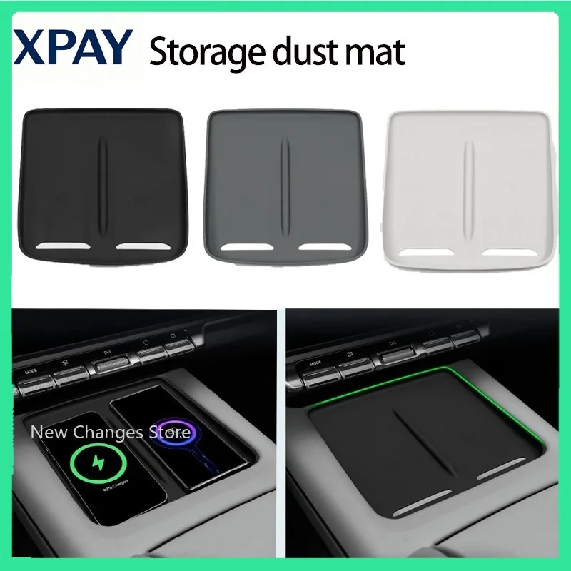 New For Zeekr 7X 2024 2025 Pad Central Storage Dustproof Mat  Acccessories Car Styling Central Control Wireless Charging Silicon
