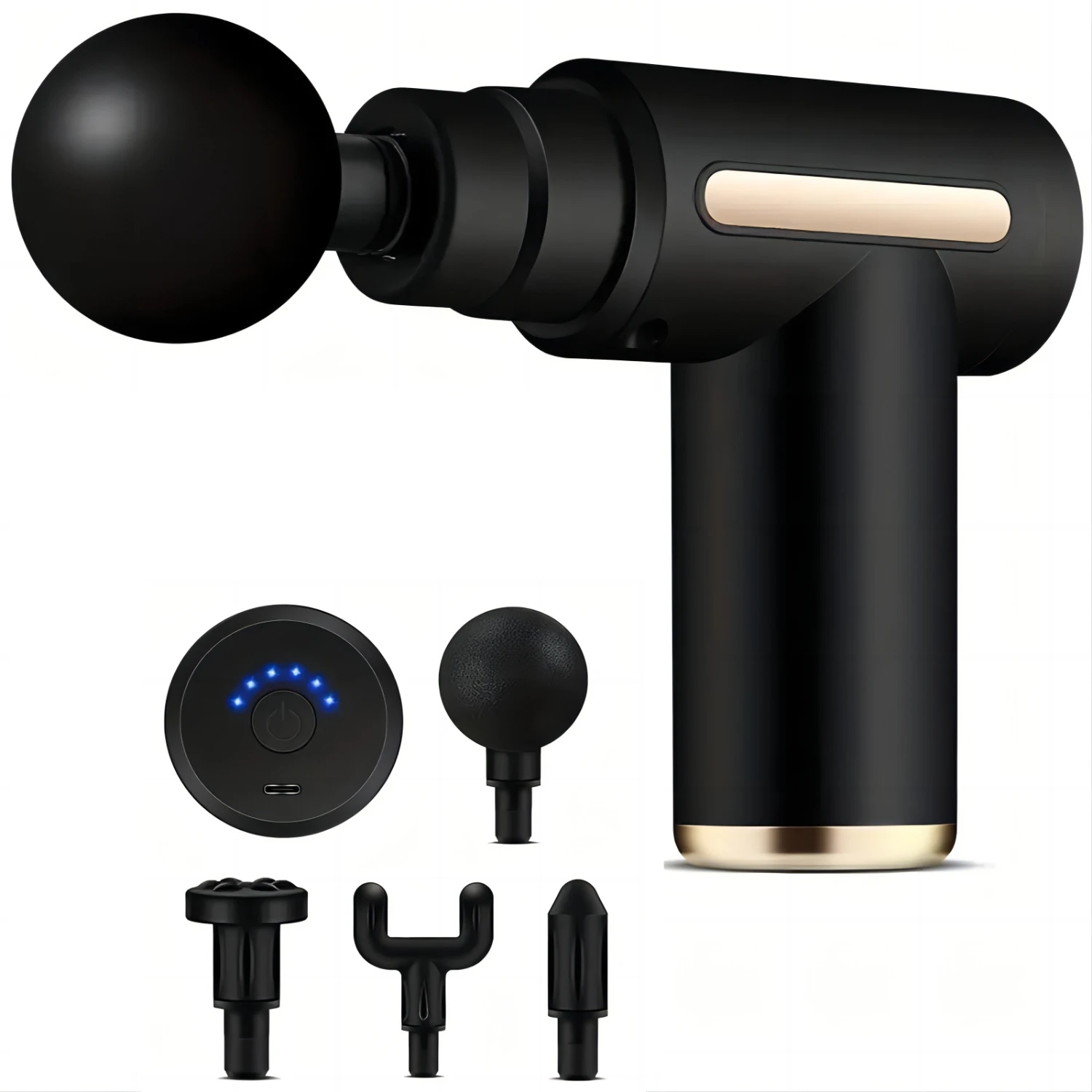 Ultra-Quiet Portable  Massage Gun With 6 Speeds - Rechargeable, Handheld Muscle Relief Device For Fatigue Reduction
