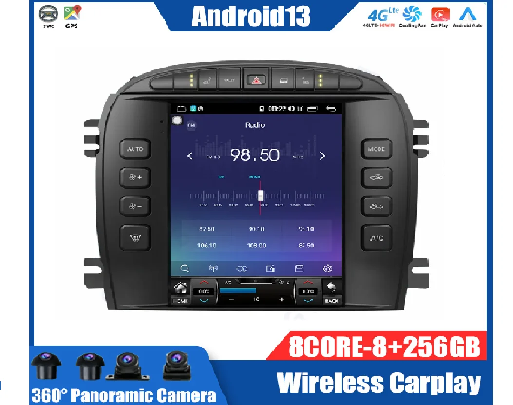 

For Jaguar S-TYPE 2004-2005 CARPLAY Android 13 Car Radio Stereo Receiver Autoradio Multimedia Player GPS Navigation