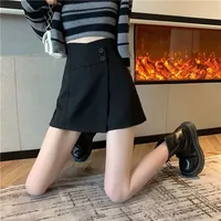 Loose Suit Short Skirt Slimming Women's Spring Autumn Hot Sale Of The Season New Wide Leg High Waist A- Line Boot Pants Girl Sty