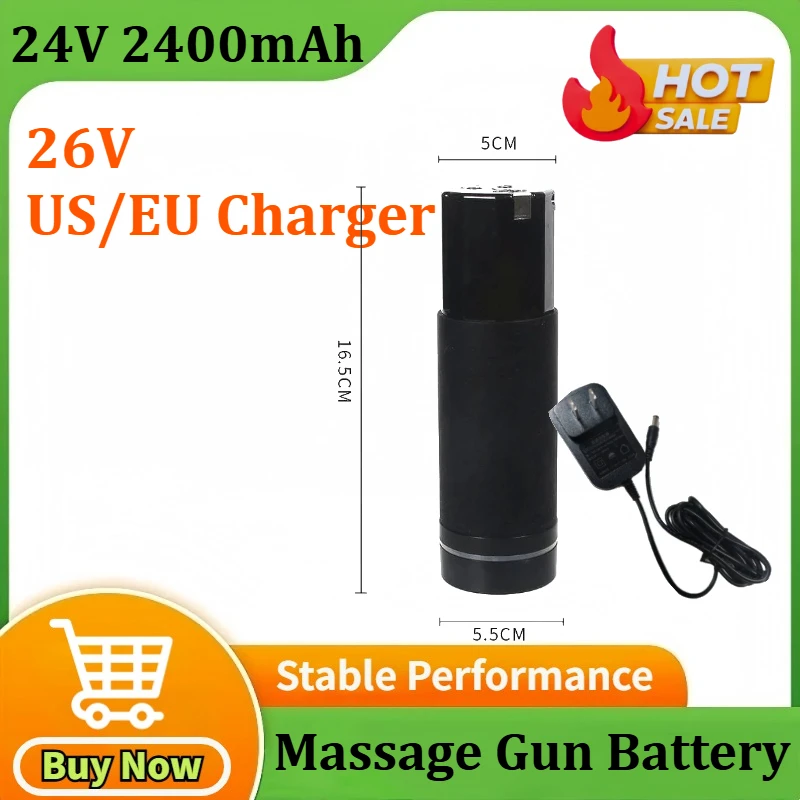 

24V 2400mAh for Massage Gun Battery for Various Types for Massage Guns/Fascia Guns 18650 Lithium Rechargeable Batteries