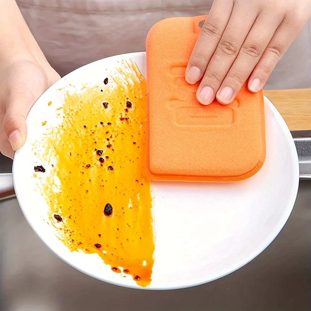 6pcs thickened dishwashing sponge, all-purpose cleaning cloth, kitchen dishwashing magic cloth, cleaning sponge, magic wiping c