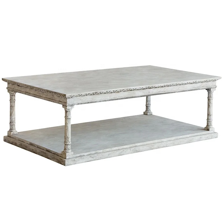 

/High Quality French Antique Living Room Furniture Smart Solid Wood Centro Center Coffee Table